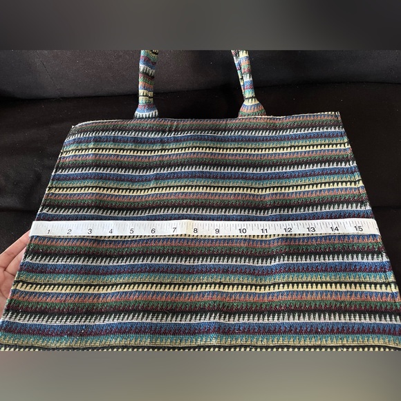 Large Tote Bag Colorful Pattern - Picture 6 of 9